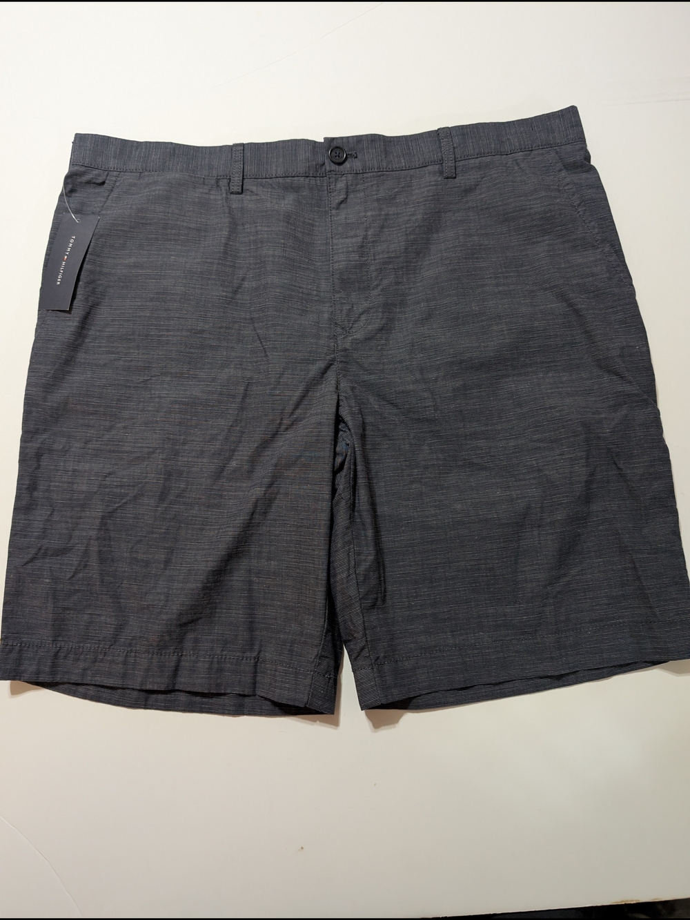 Tommy Hilfiger Dark Gray Flat-Front Men's Shorts